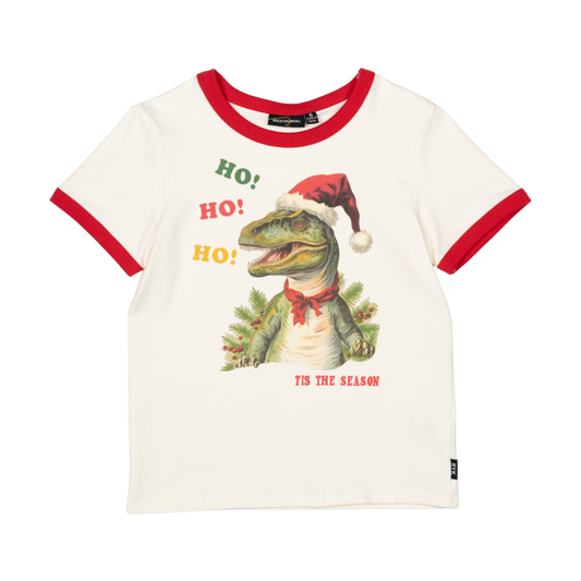 Rock Your Baby Ho Ho Ho Ringer Tee