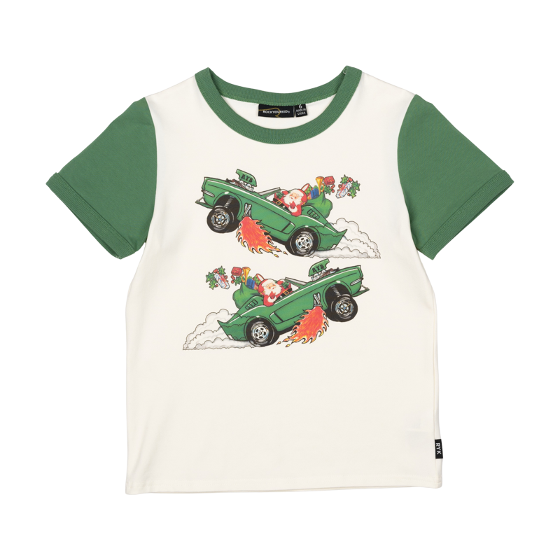 Rock Your Baby Christmas Rally Ringer Tee