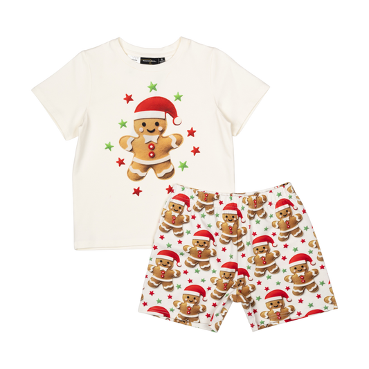 Rock Your Baby Gingerbread Man PJ Set