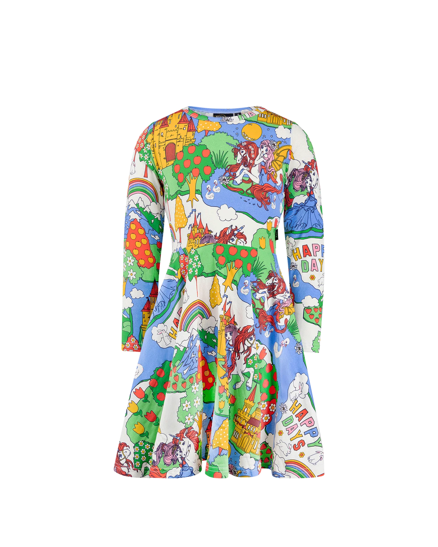 Rock Your Baby Long Sleeve Waisted Dress Happy Land