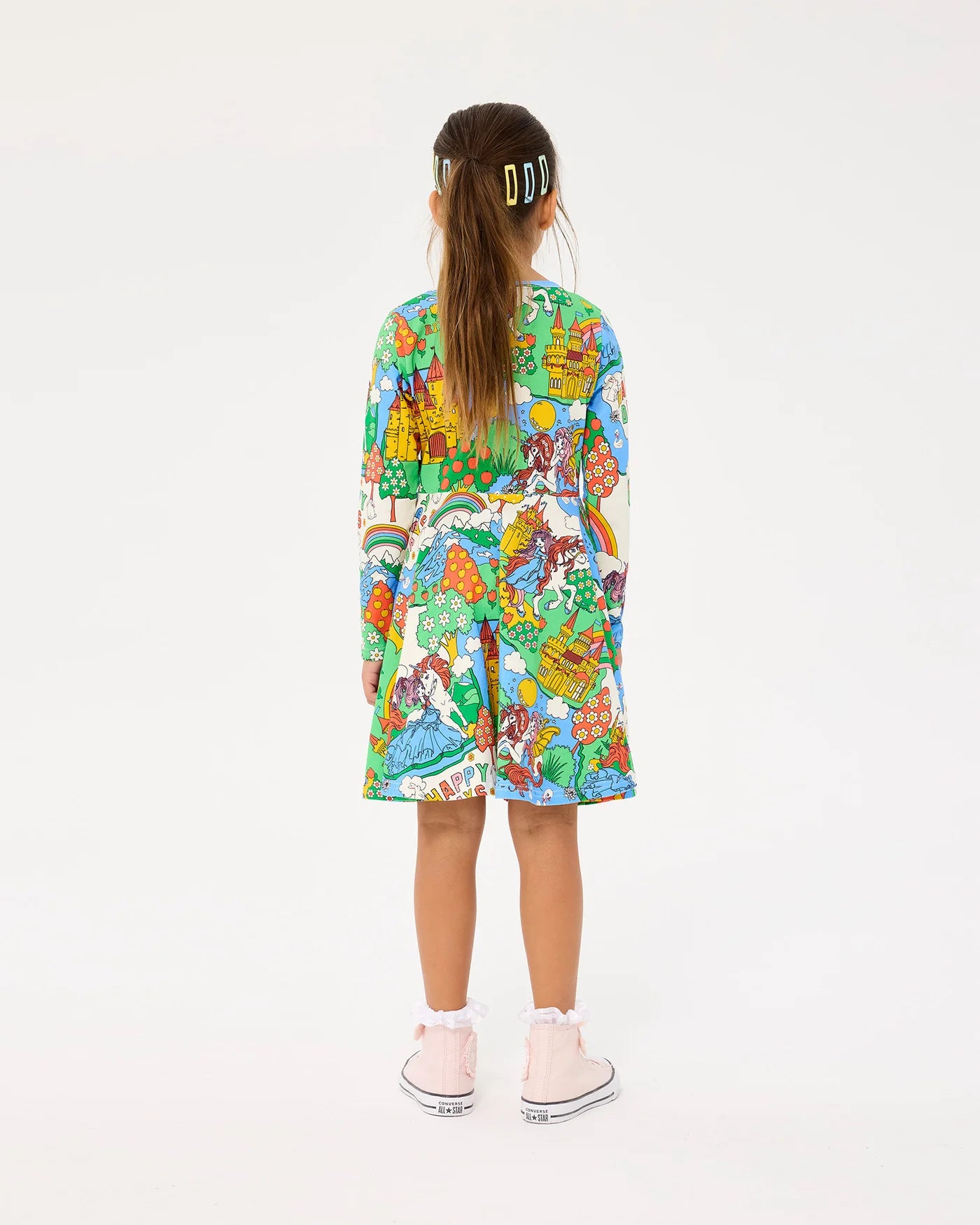 Rock Your Baby Long Sleeve Waisted Dress Happy Land