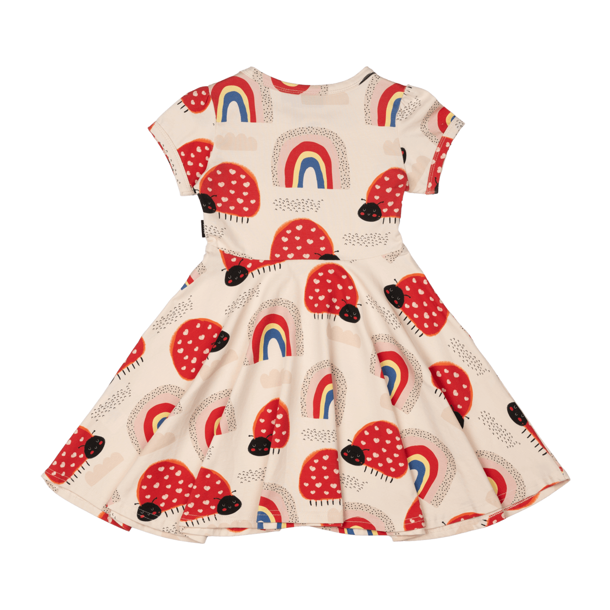 Rock Your Baby Love Bug Rainbow Waisted Dress