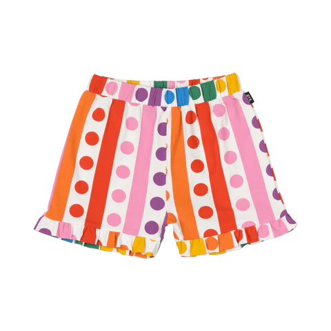 Rock Your Baby Rainbow Drops Frill Shorts