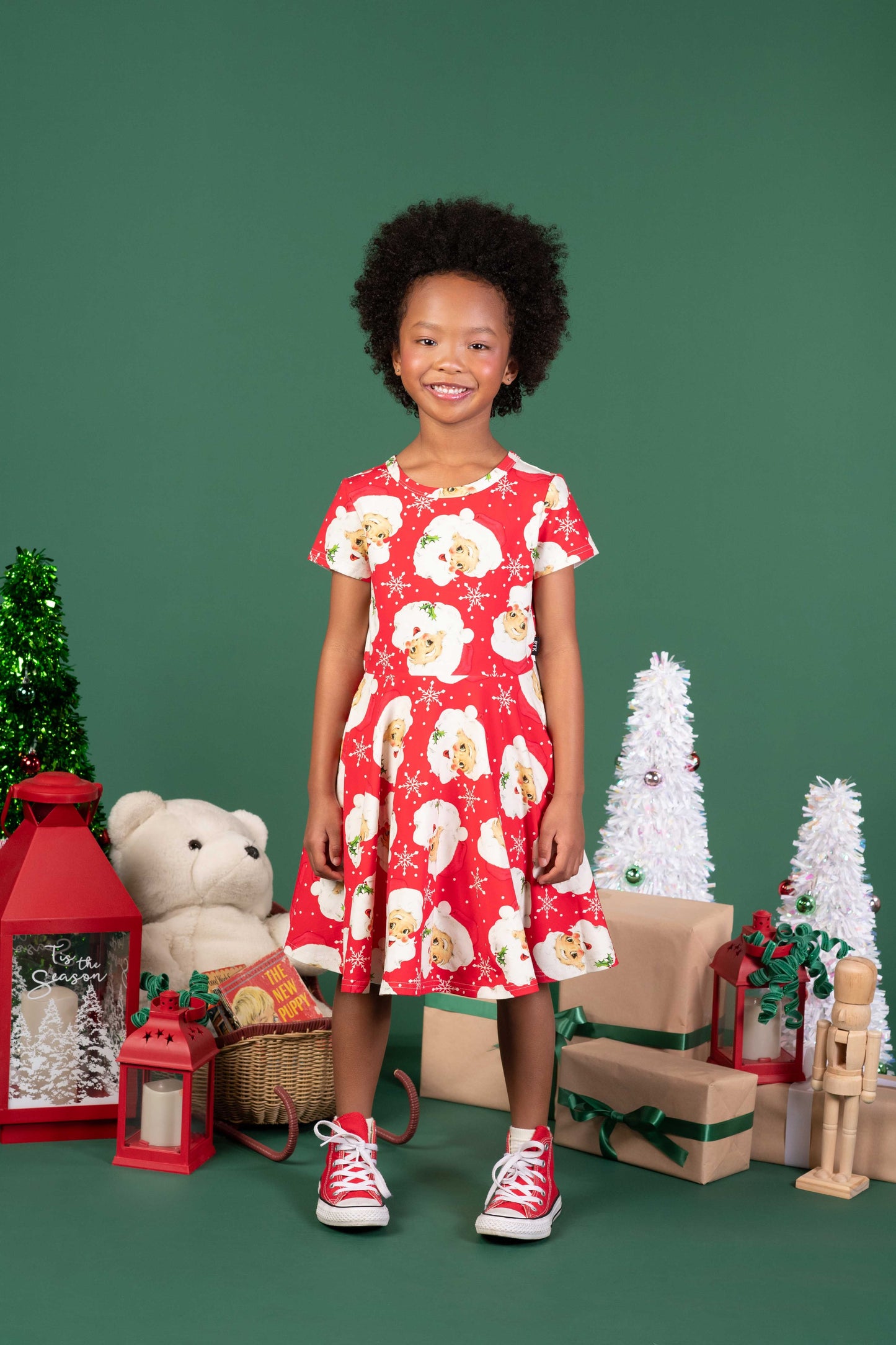 Rock Your Baby Retro Santa Waisted Dress