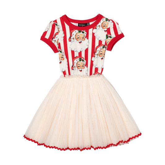 Rock Your Baby Santa Stripe Circus Dress