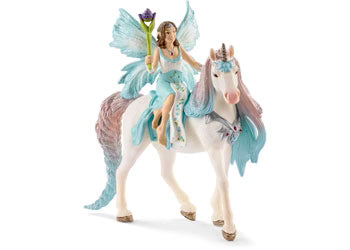 Schleich Fairy Feya with Princess Unicorn