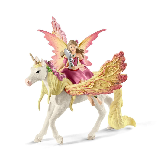 Schleich Fairy Feya with Pegasus Unicorn