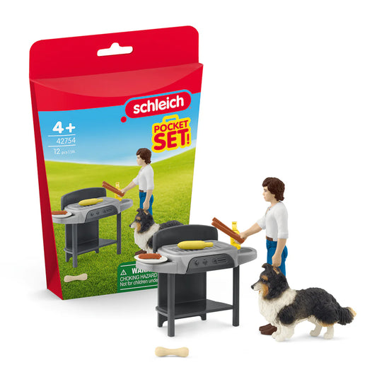 Schleich Pocket Set Barbeque with Tom