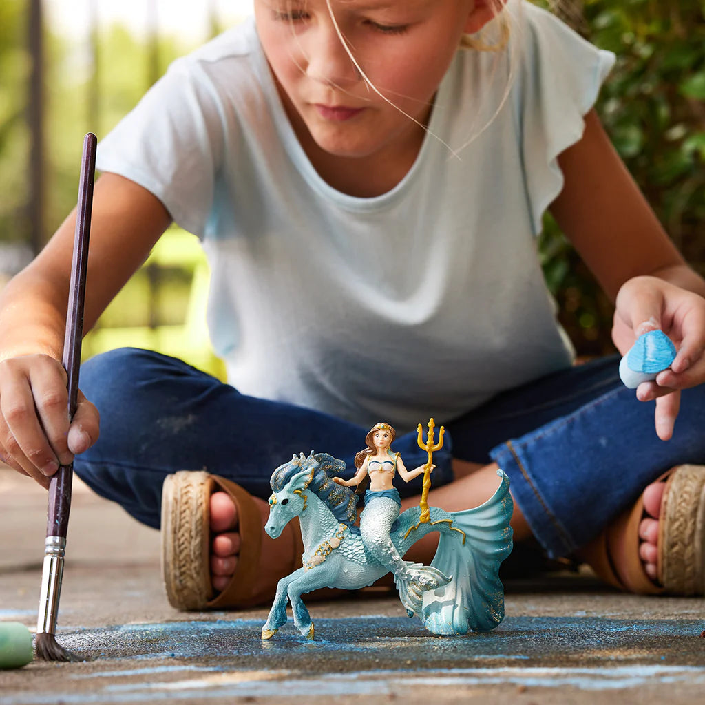 Schleich Mermaid Eyela Riding a Merhorse