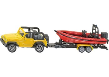 SIKU Jeep with Boat