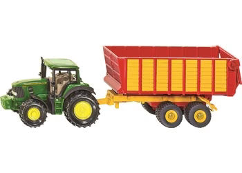 SIKU John Deere with Silage Trailer