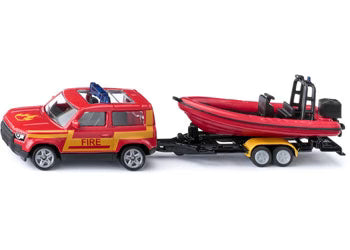 SIKU Land Rover Defender with Boat