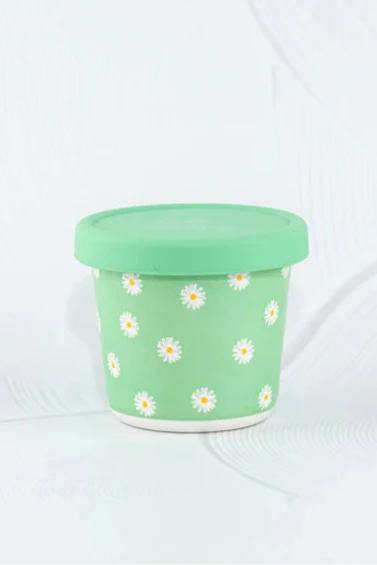 BBChino Reusable Bamboo Snack Pot Daisy