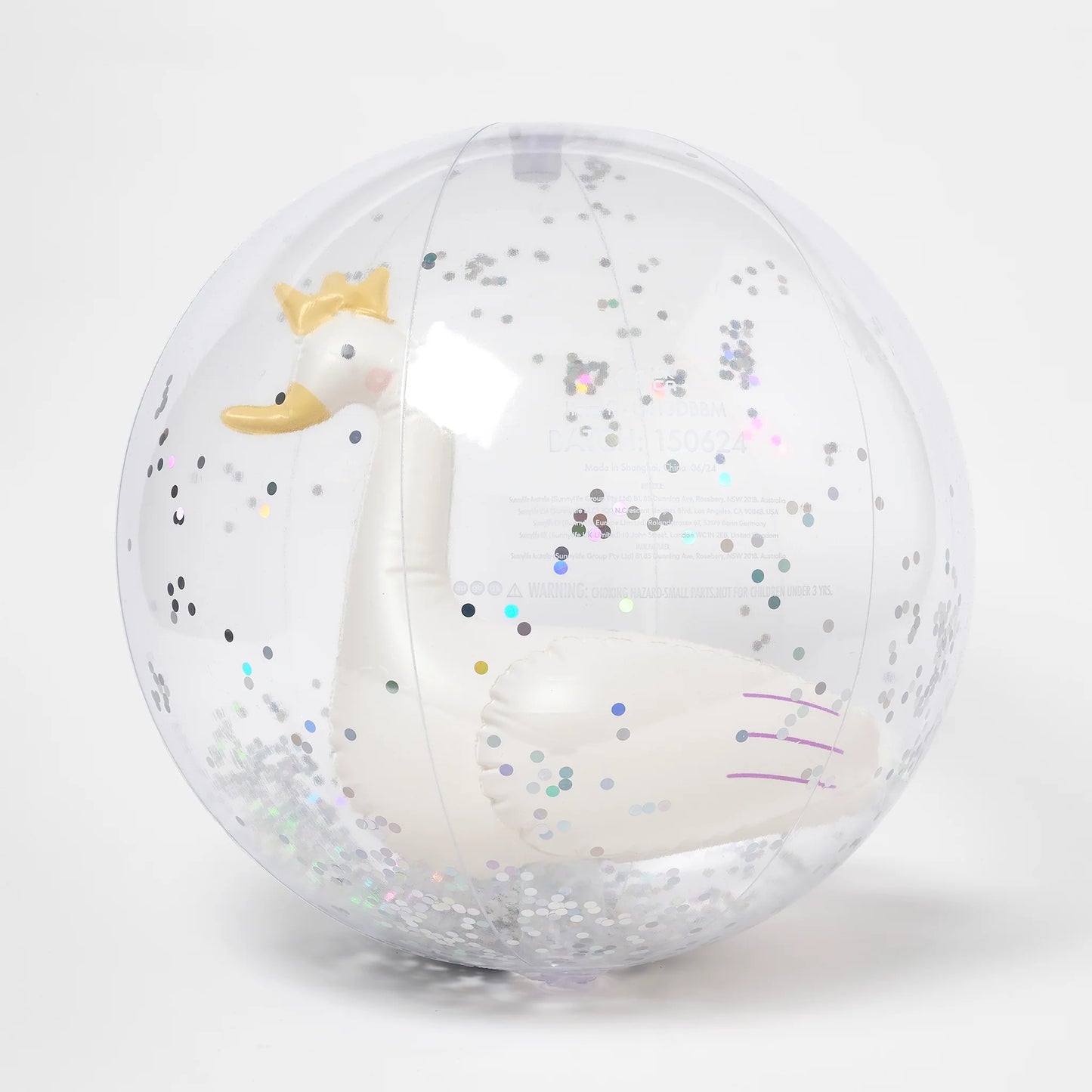 SUNNYLiFE 3D Inflatable Beach Ball Princess Swan