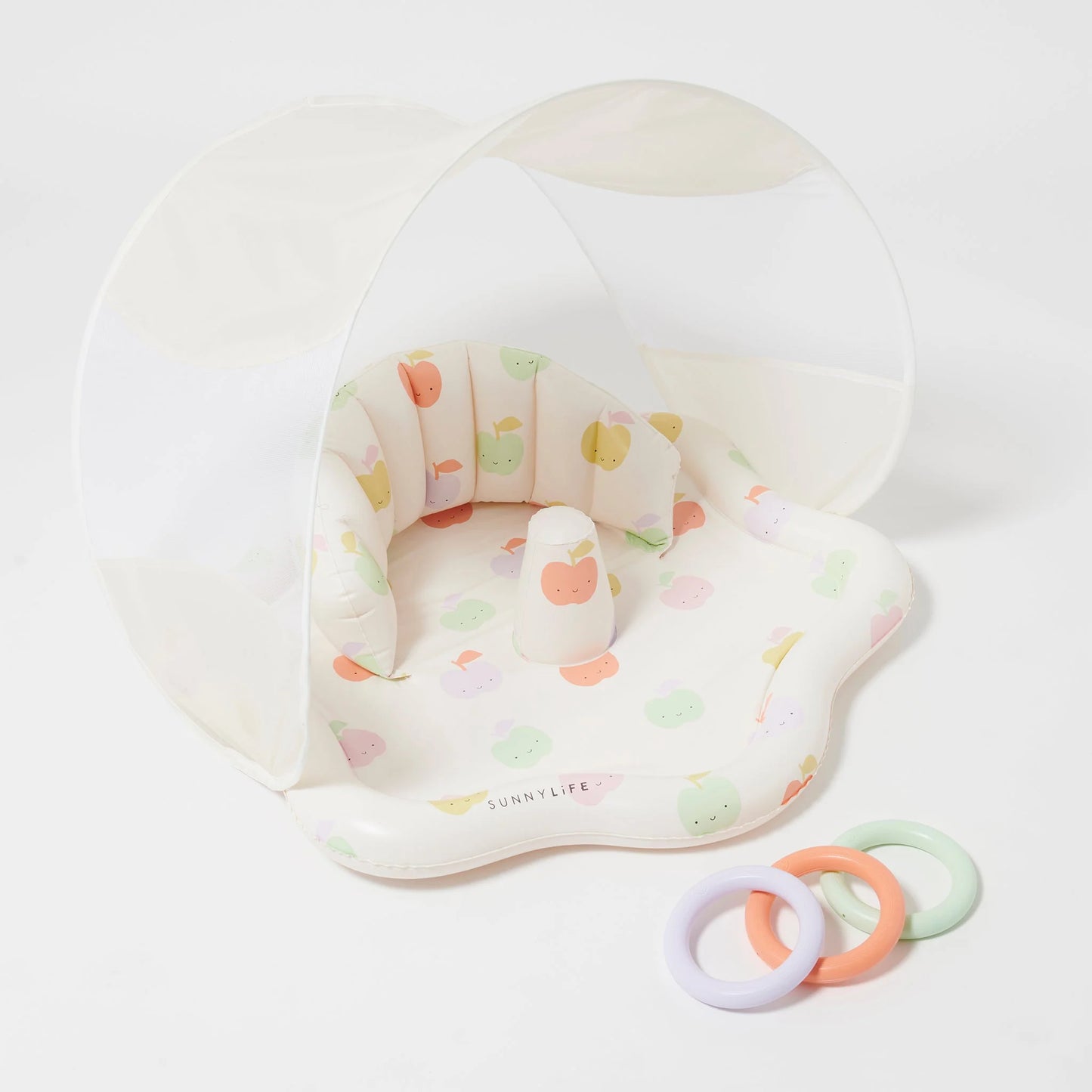 SUNNYLiFE Baby Playmat with Shade Apple Sorbet