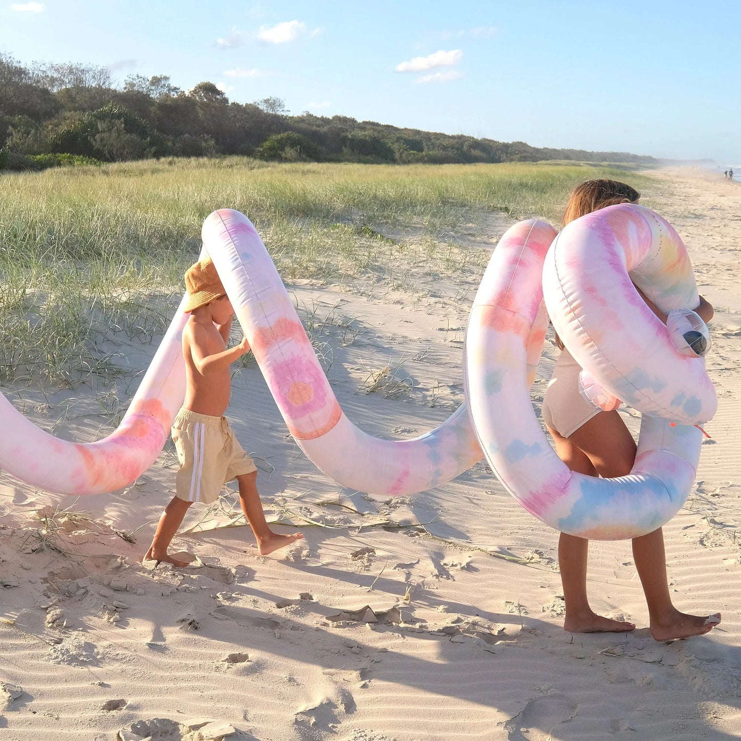 SUNNYLiFE Giant Inflatable Noodel Snake Tie Dye