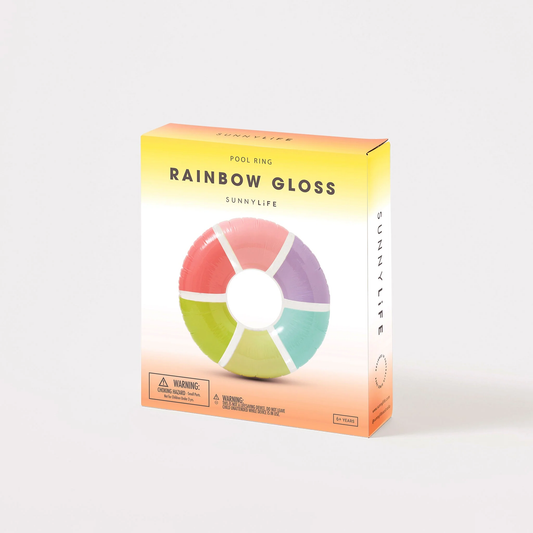 SUNNYLiFE Pool Ring Rainbow Gloss