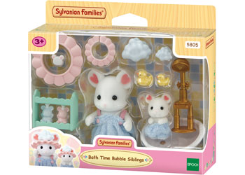 Sylvanian Families Bath Time Bubble Siblings
