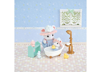 Sylvanian Families Bath Time Bubble Siblings