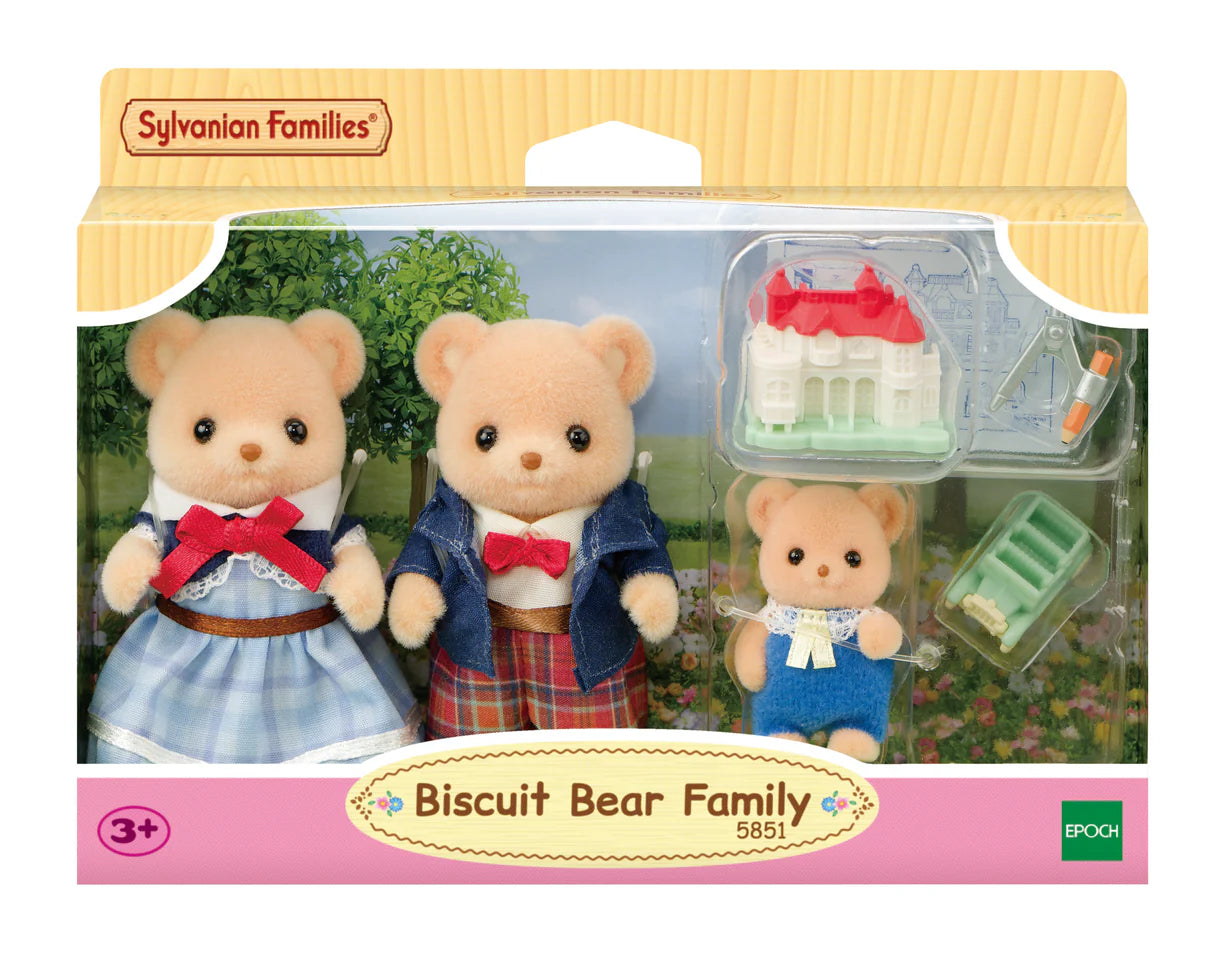 Sylvanian Families Biscuit Bear Family