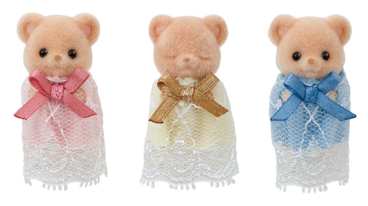Sylvanian Families Biscuit Bear Sleepy Trio
