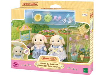 Sylvanian Families Blossom Gardening Set Flora Rabbit Sisters