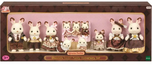 Sylvanian Families Chocolate Rabbit Family Anniversary Set