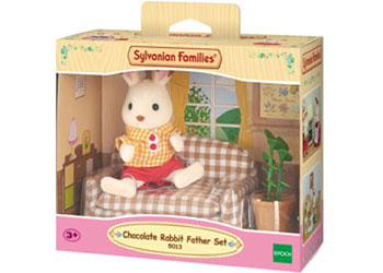 Sylvanian Families Chocolate Rabbit Father Set