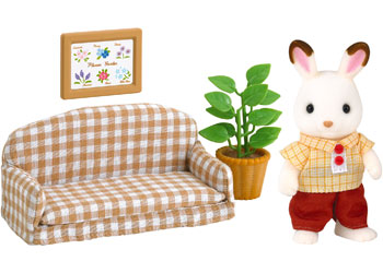 Sylvanian Families Chocolate Rabbit Father Set