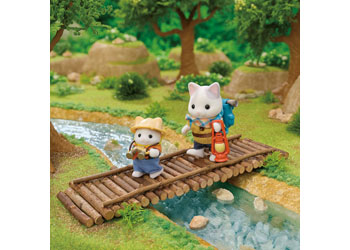 Sylvanian Families Exciting Exploration Set - Latte Cat Brother & Baby