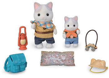 Sylvanian Families Exciting Exploration Set - Latte Cat Brother & Baby