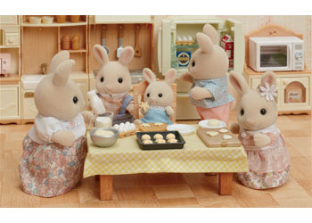 Sylvanian Families Milk Rabbit Family