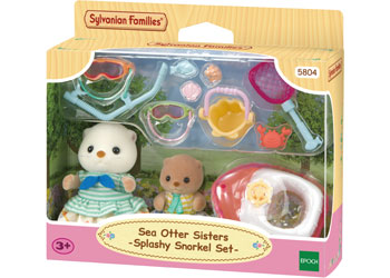 Sylvanian Families Sea Otter Sisters Splashy Snorkel Set