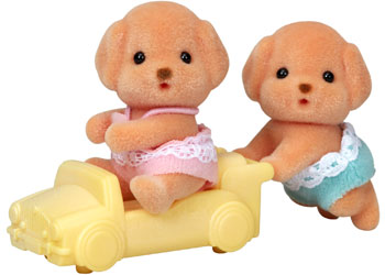 Sylvanian Families Toy Poodle Twins