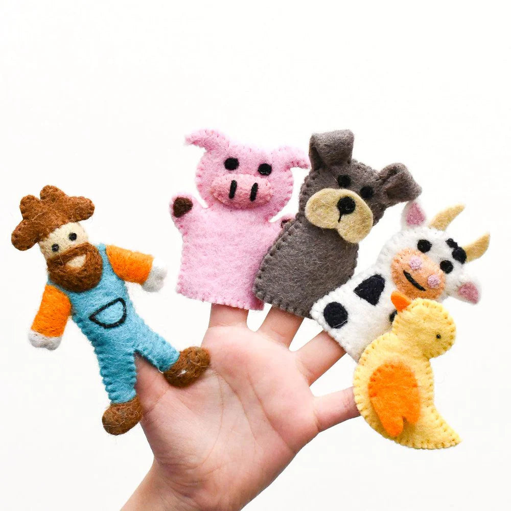 Tara Treasures Finger Puppets Old Mac Donald Farm