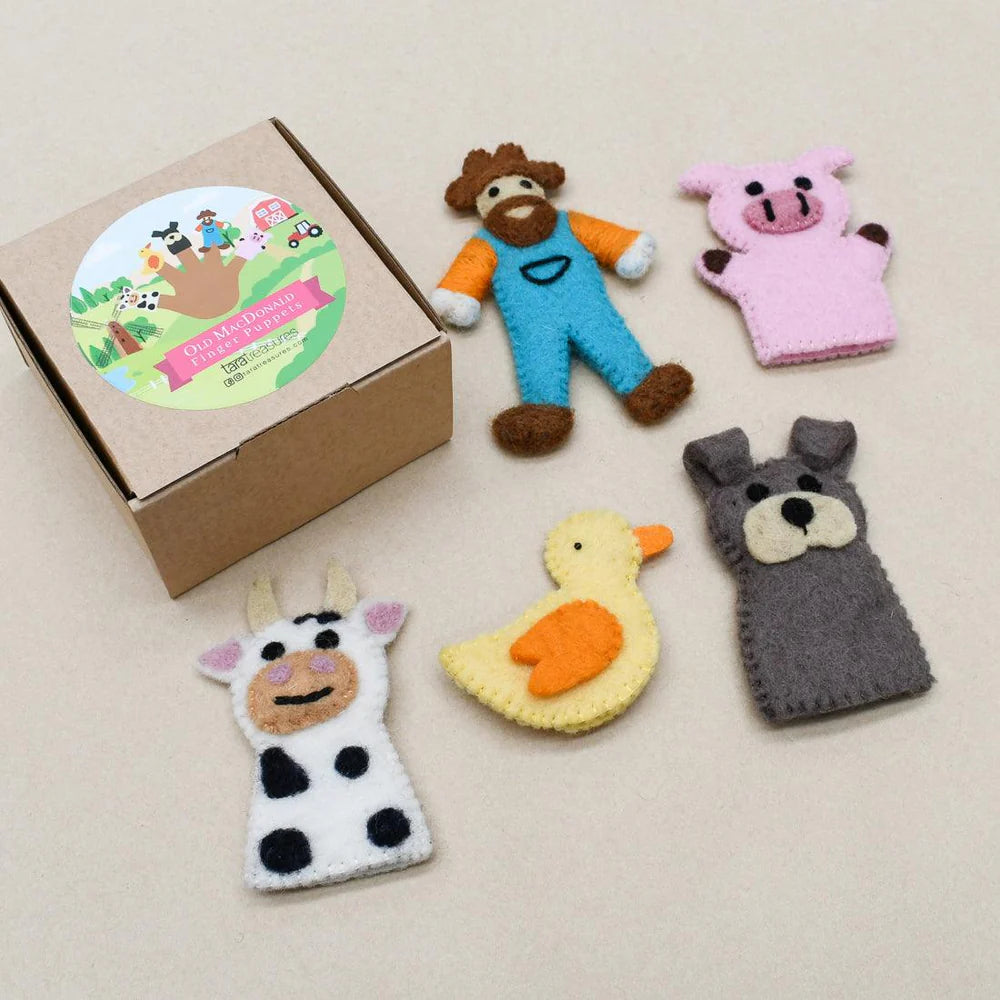 Tara Treasures Finger Puppets Old Mac Donald Farm