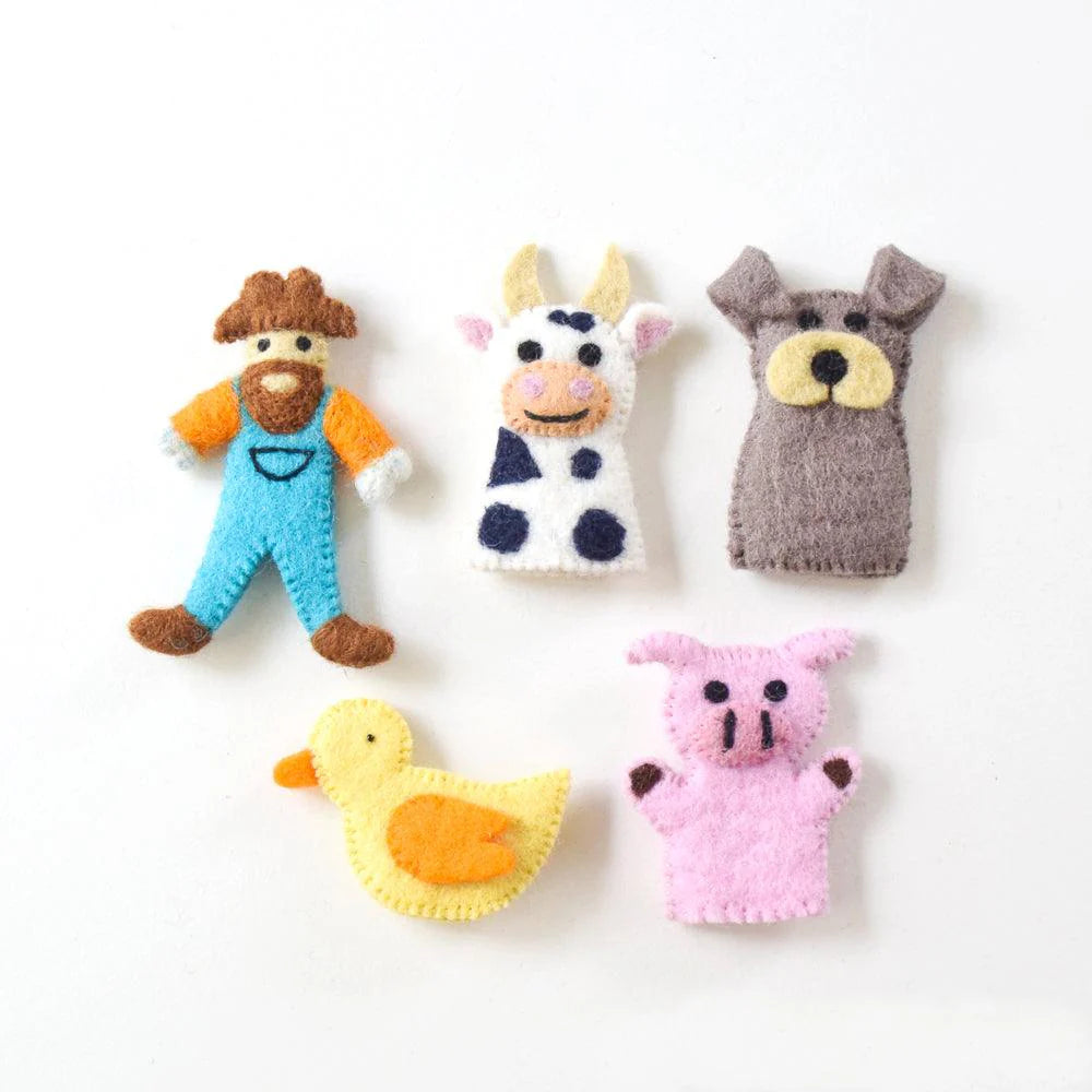 Tara Treasures Finger Puppets Old Mac Donald Farm