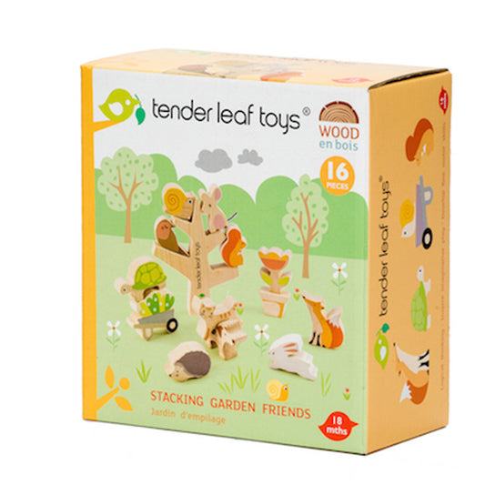 Tender Leaf Toys Stacking Garden Animal Friends