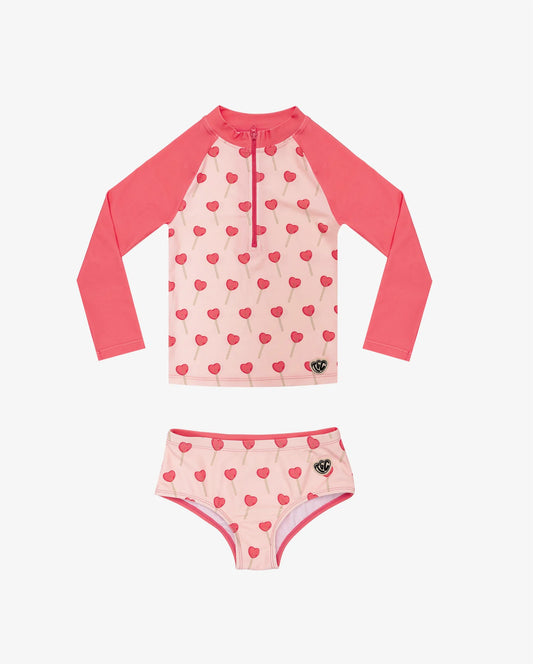 The Girl Club Lollipop Long Sleeve Rash Shirt Set