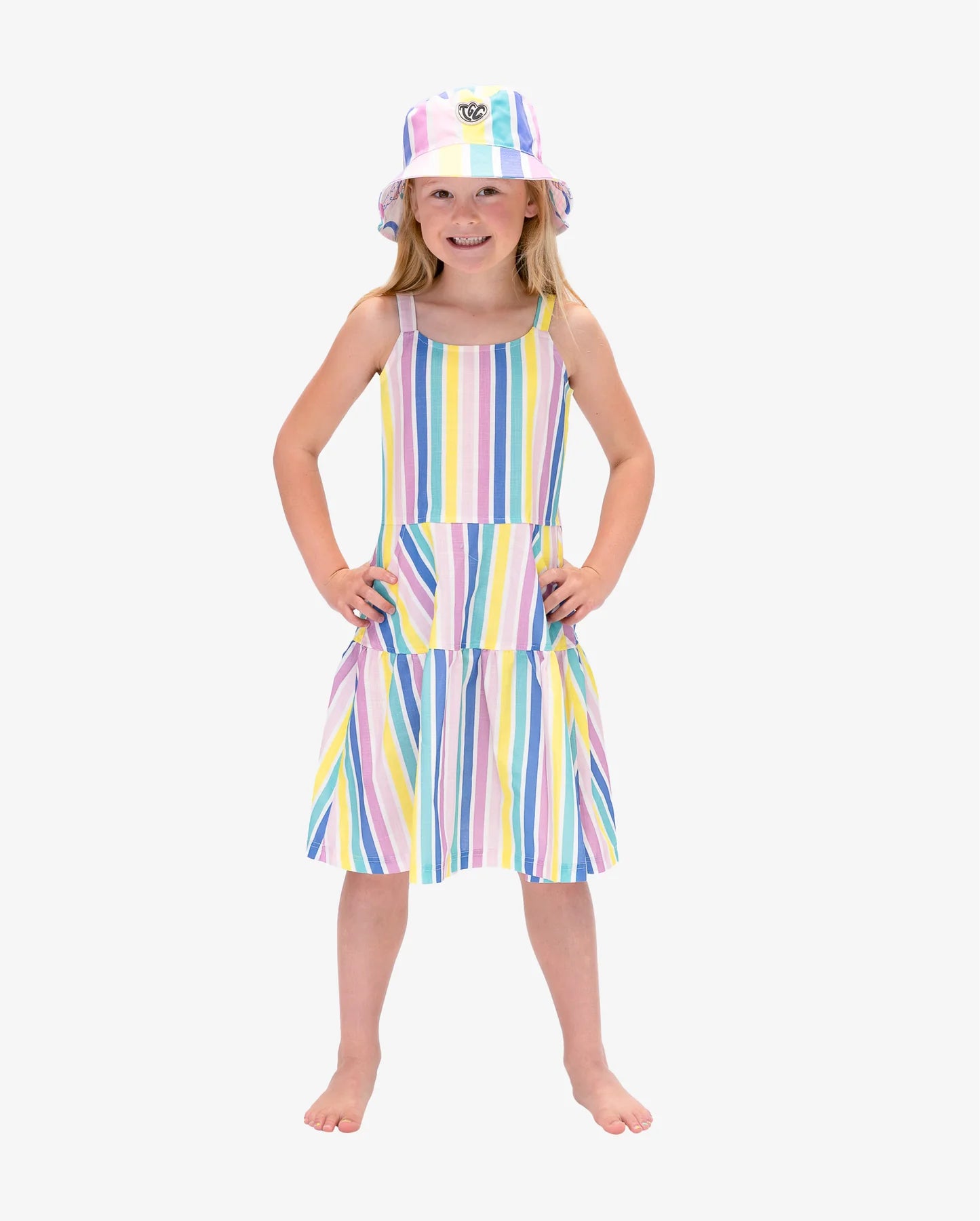 The Girl Club Summer Stripe Ice Cream Dress