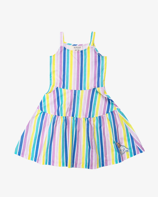 The Girl Club Summer Stripe Ice Cream Dress