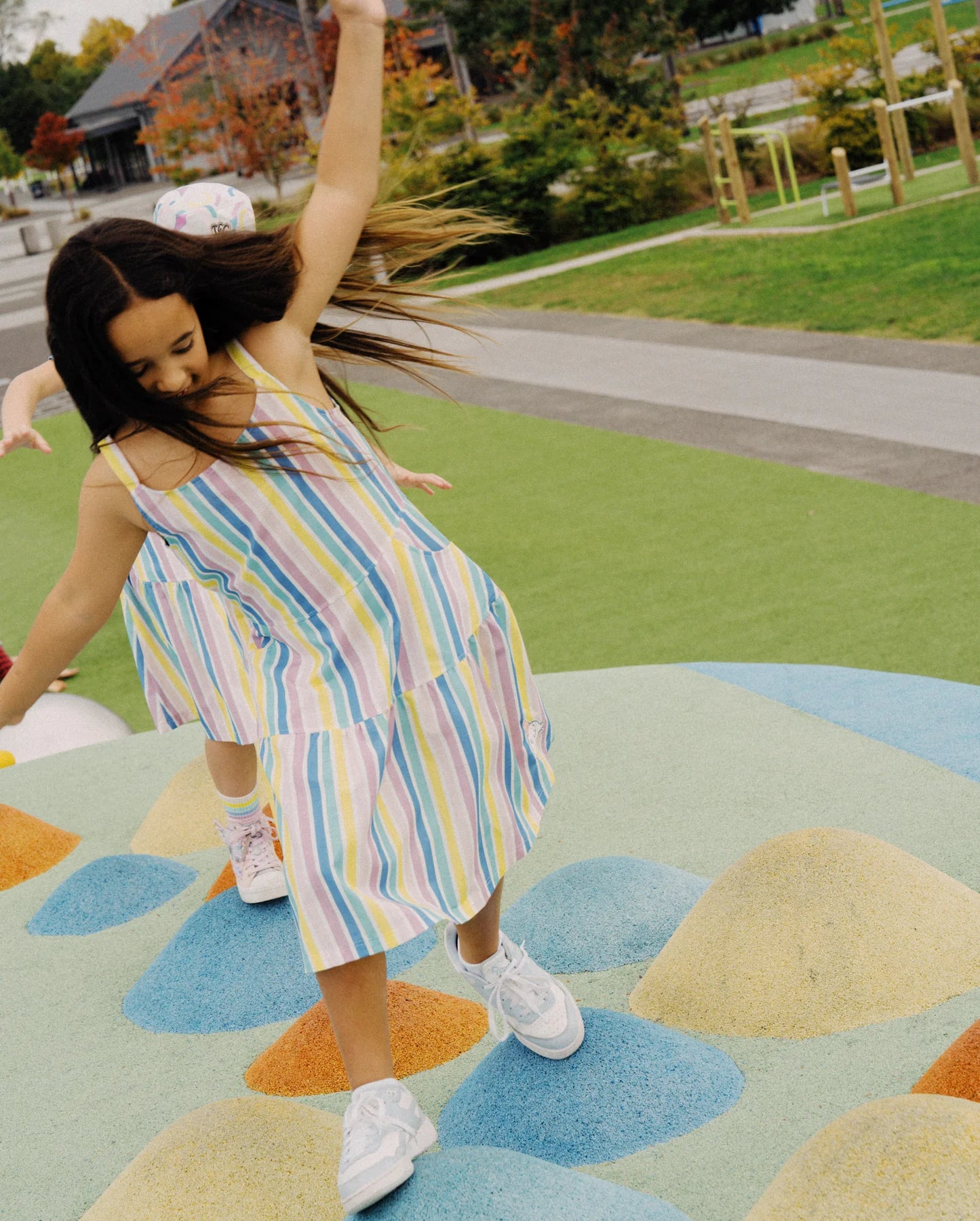 The Girl Club Summer Stripe Ice Cream Dress