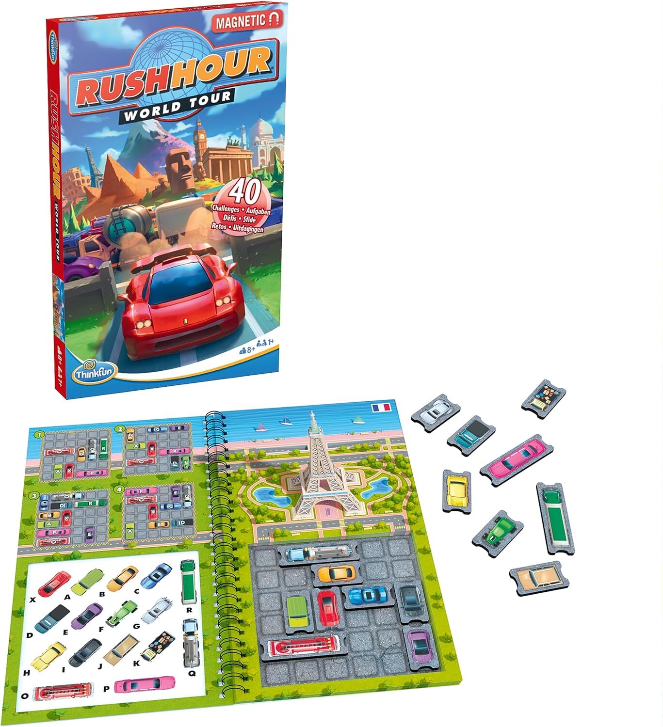 ThinkFun Rush Hour World Tour Travel Puzzle