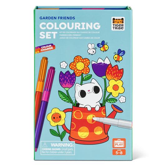 Tiger Tribe Colour Change Colouring Set Garden Friends