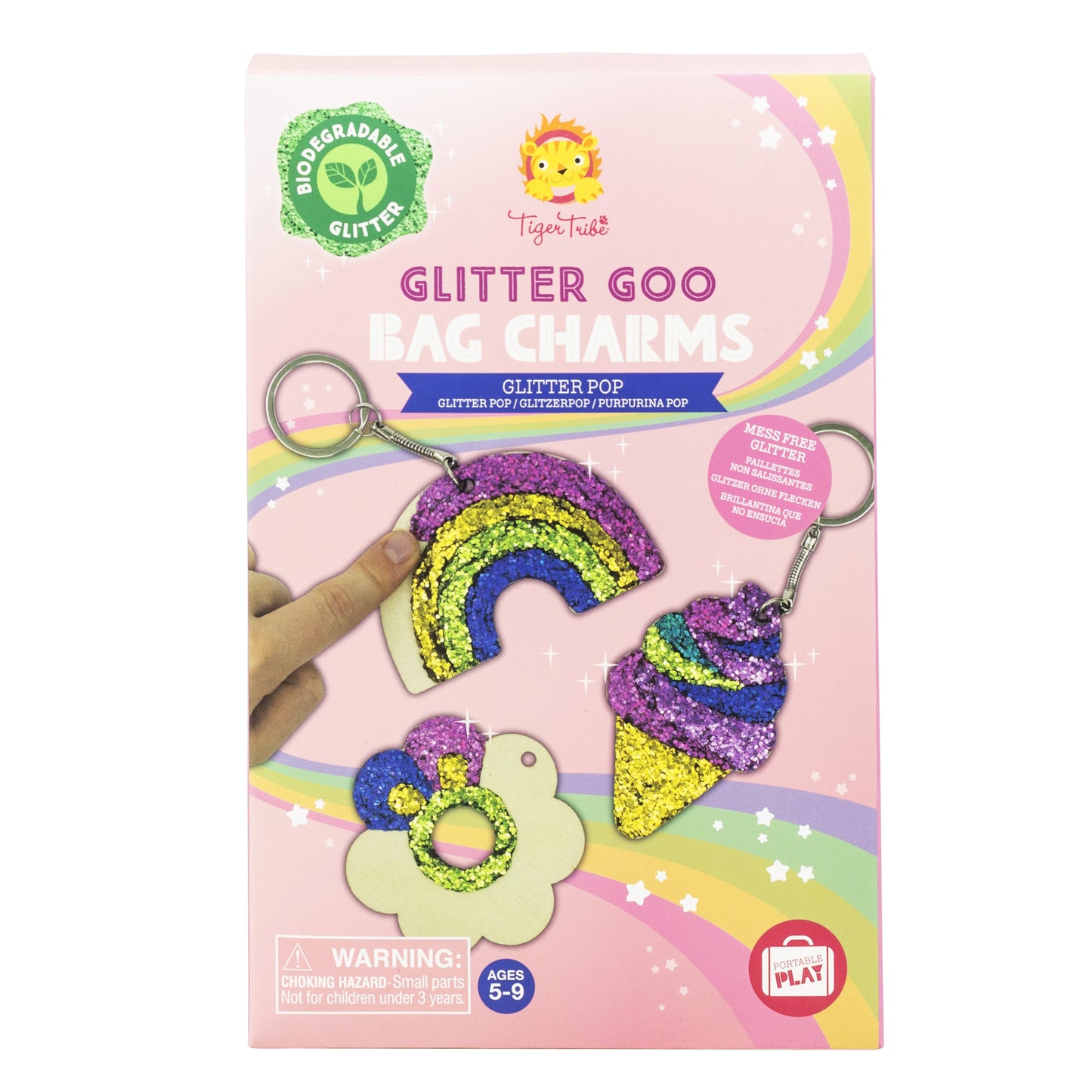 Tiger Tribe Glitter Goo Bag Charms Glitter Pop