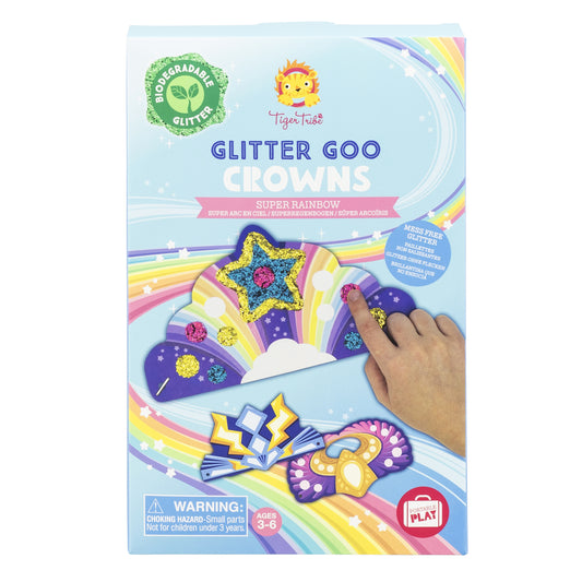 Tiger Tribe Glitter Goo Crowns Super Rainbow