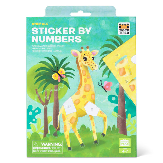 Tiger Tribe Sticker By Numbers Animals