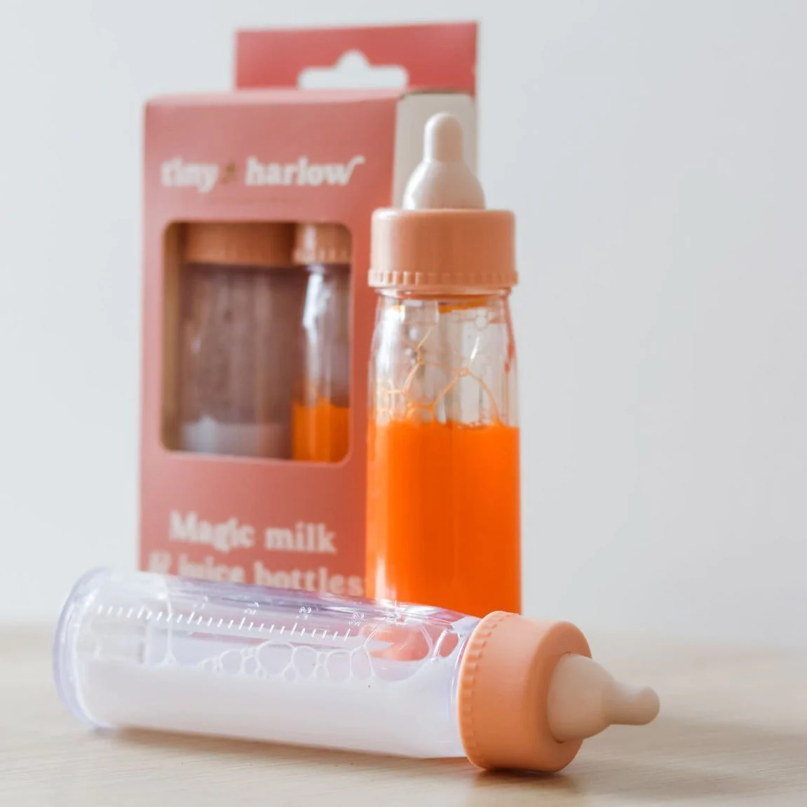 Tiny Harlow Magic Milk & Juice Baby Doll Bottles