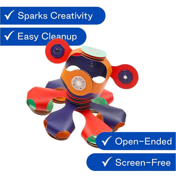 Clixo Tiny & Mighty Magnetic Toy 9pc Space