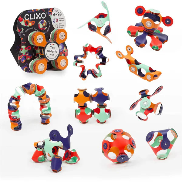 Clixo Tiny & Mighty Magnetic Toy 9pc Space